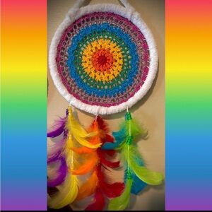 Handmade Rainbow Dreamcatcher
